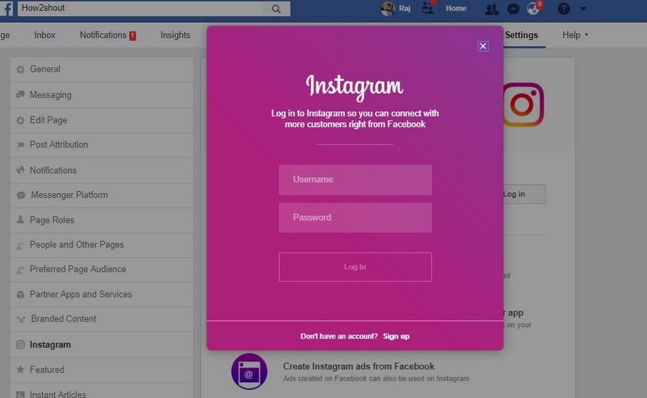 Cara menghubungkan Instagram ke Fanpage Facebook (Blogspot)