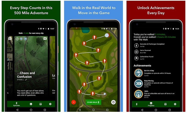 Aplikasi The Walk Fitness Tracker Gamer (Play Store)