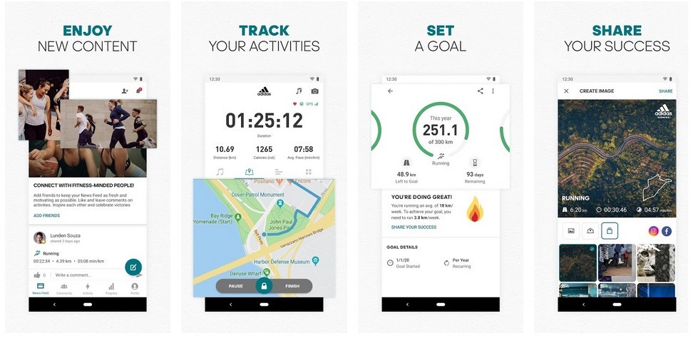 Adidas Running App by Runtastic – Run Tracker (Play Store)