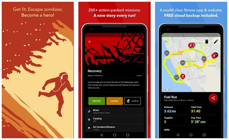 Aplikasi Zombies, Run! (Play Store)