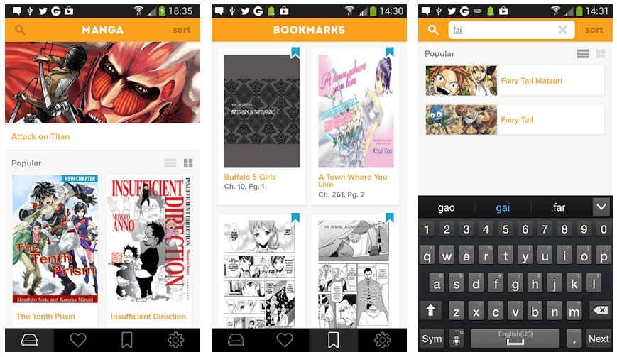 Aplikasi Crunchyroll Manga (Play Store)