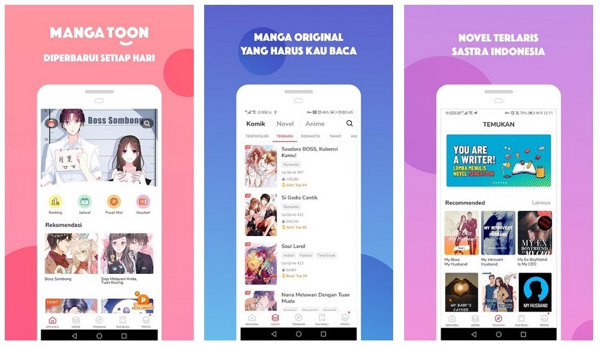 Aplikasi MangaToon (Play Store)
