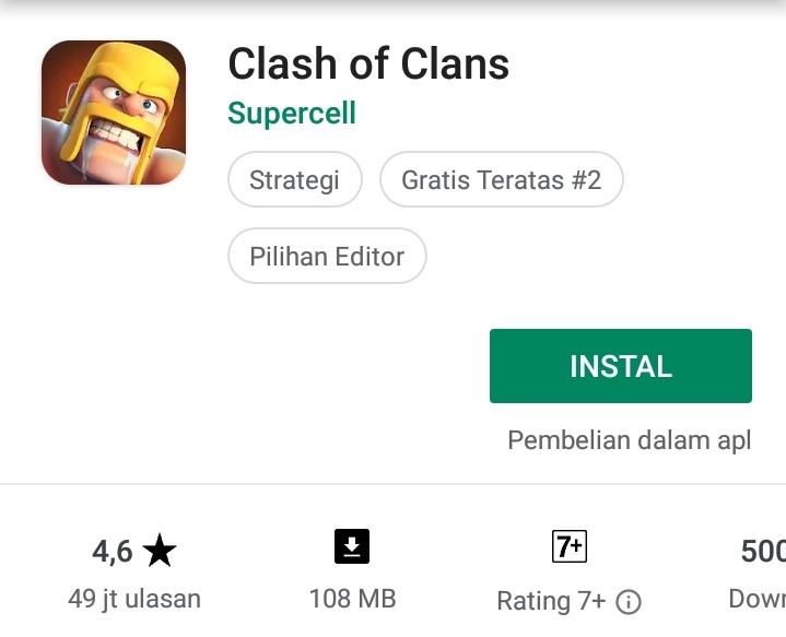 Clash of Clans (Dok. Pribadi)
