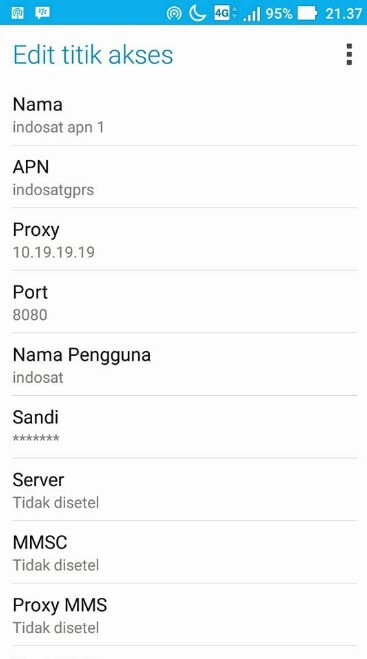 APN Indosat default (google.com)