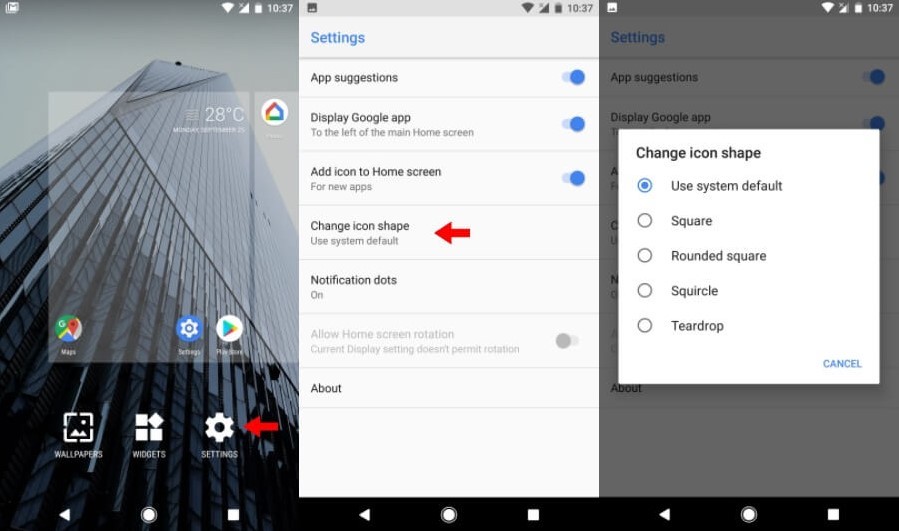 Mengubah ikon aplikasi pada Android Oreo (koalakontent.com)