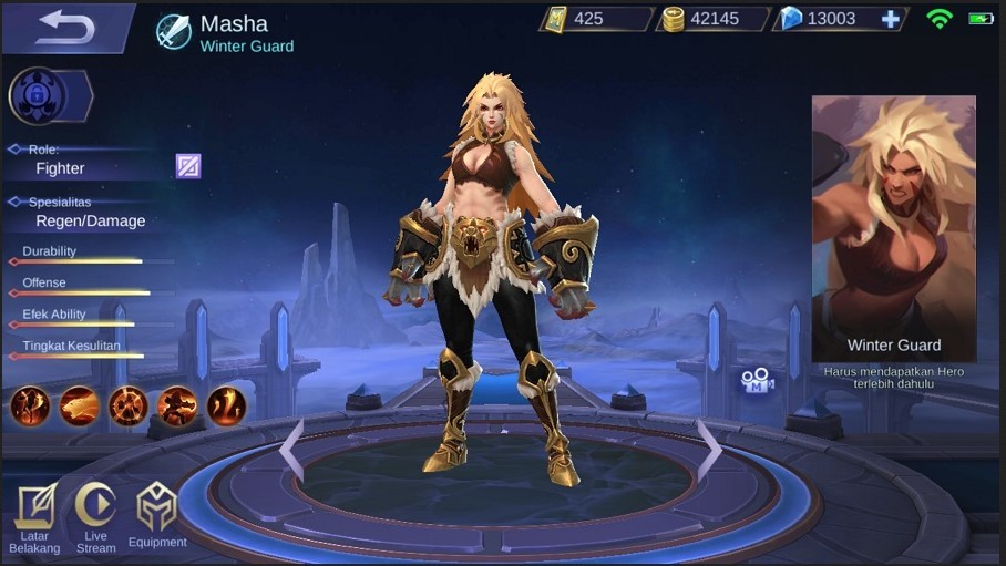 Hero baru Mobile Legends Masha (gcube.,id)