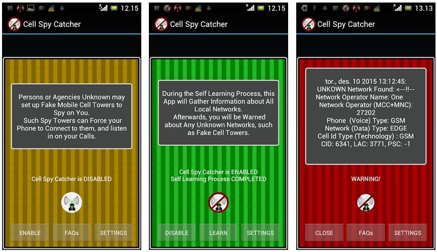 Aplikasi Cell Spy Catcher (Play Store)