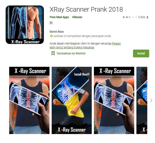Xray Scanner Prank 2018 (play.google.com)