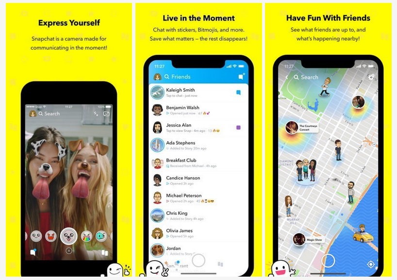 Aplikasi chat Snapchat (digitaltrends.com)