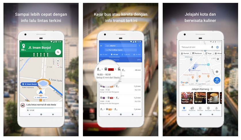 Aplikasi Google Maps (Google Play)