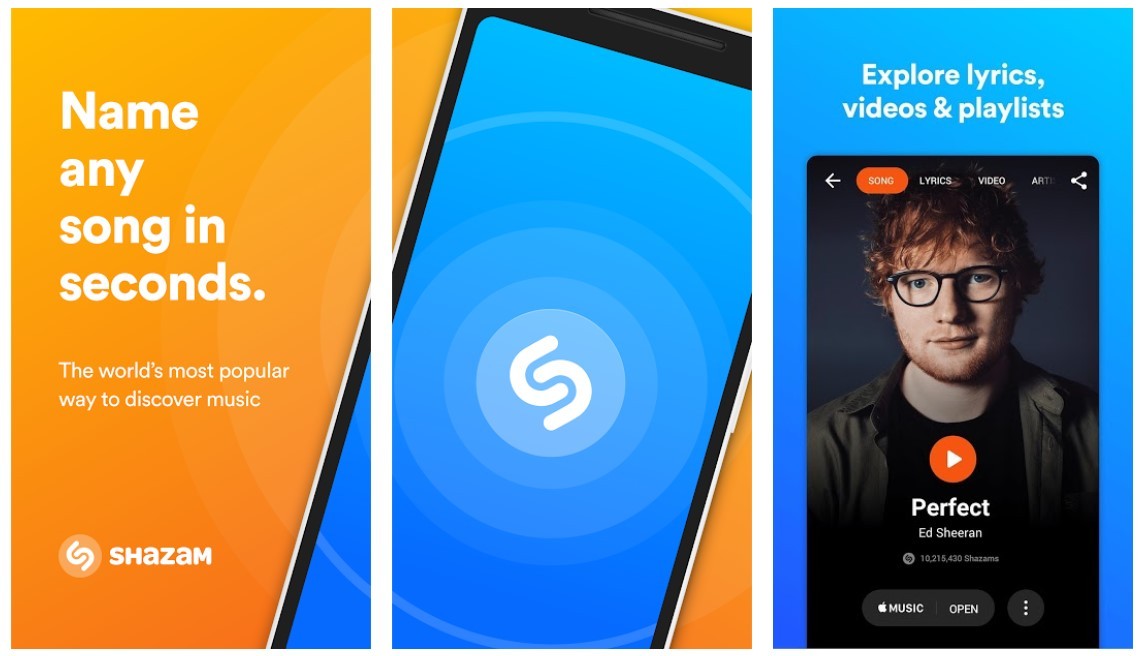 Aplikasi Shazam (Google Play)