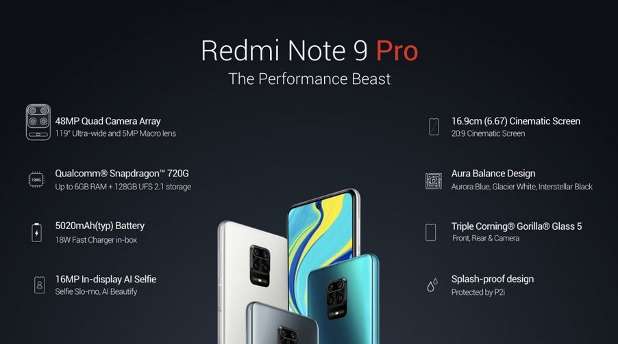 Spek lengkap Redmi Note 9 Pro (Soyacincau)