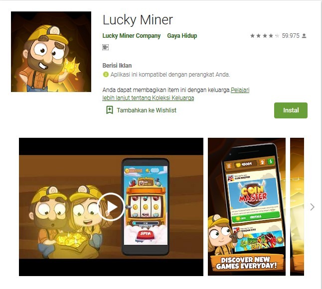 Aplikasi Lucky Miner (play.google.com)