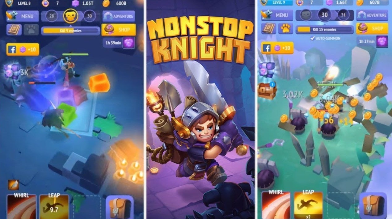 Gameplay Nonstop Knight (Pinterest)