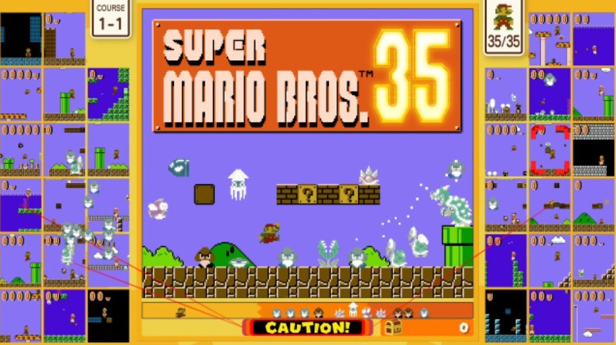 Game Super Mario Bros versi ulang tahun (Endgadget)