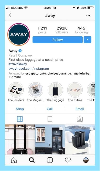 Contoh akun centang biru di Instagram (gstatic.com)