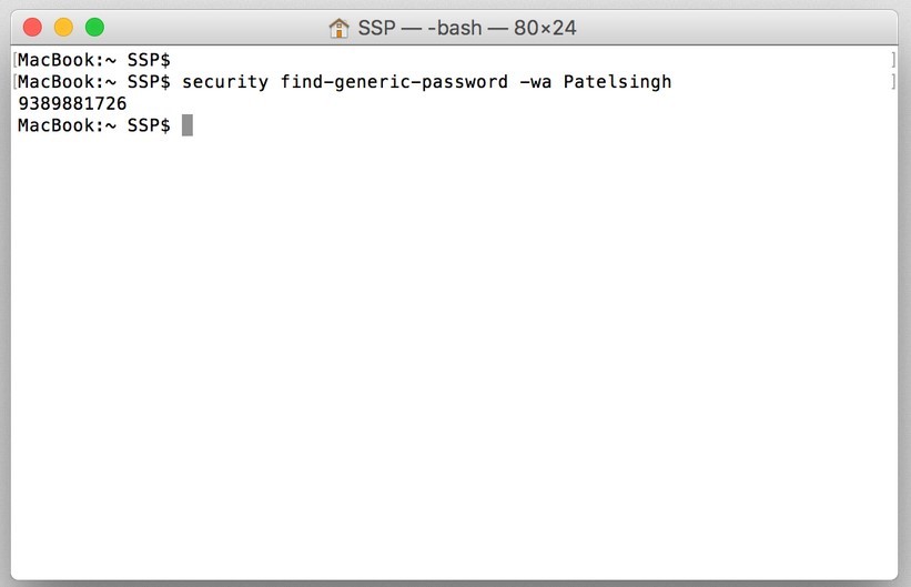 Contoh terminal security find –generic-password –wa (dbappweb.com)