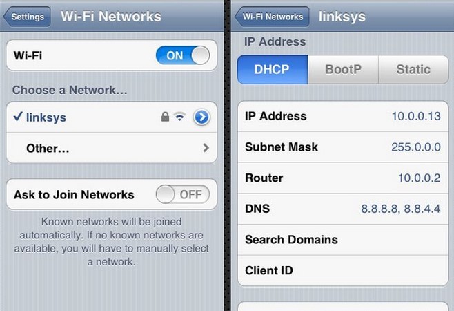 Pengaturan DNS di iOS (grid.id)