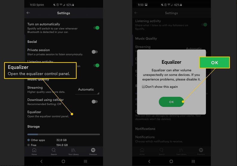 Cara mengatur equalizer Spotify di Android (lifewire.com)