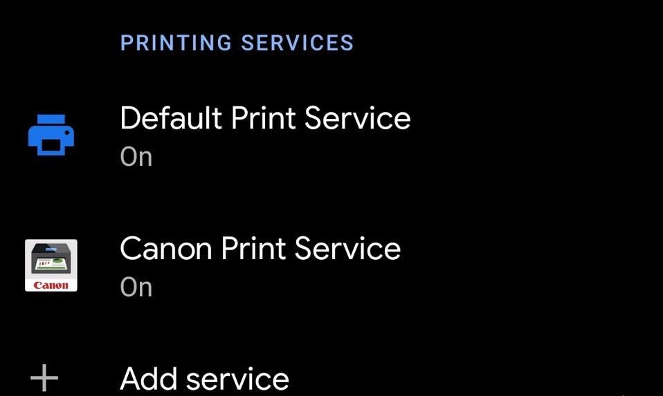 Printing services di Android (lifewire.com)